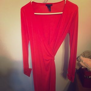 Limited Red Wrap Dress